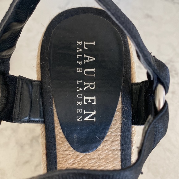 Ralph Lauren Blk Wedge sz 7 - Picture 6 of 9